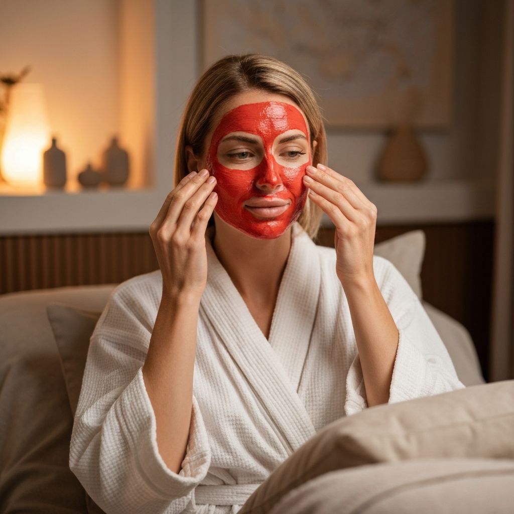 Mascarilla facial para ritual de belleza